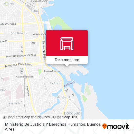 Ministerio De Justicia Y Derechos Humanos map