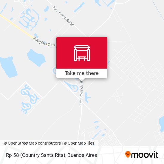 Rp 58 (Country Santa Rita) map