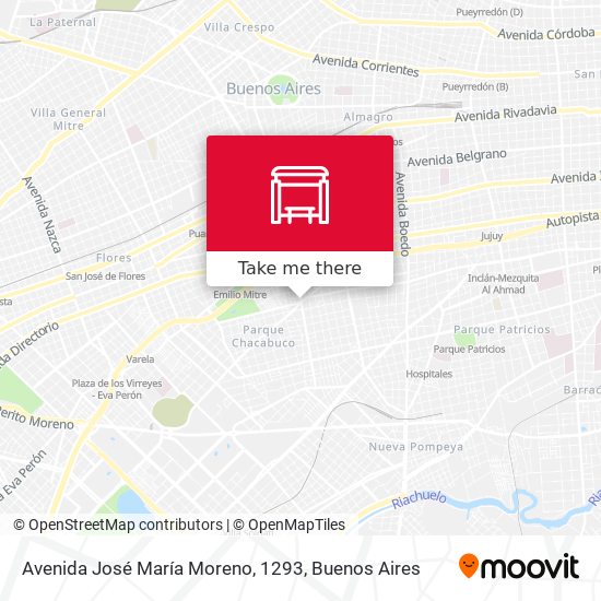 Mapa de Avenida José María Moreno, 1293