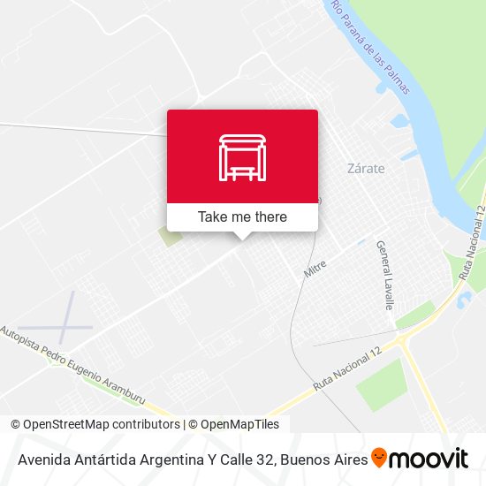 Mapa de Avenida Antártida Argentina Y Calle 32