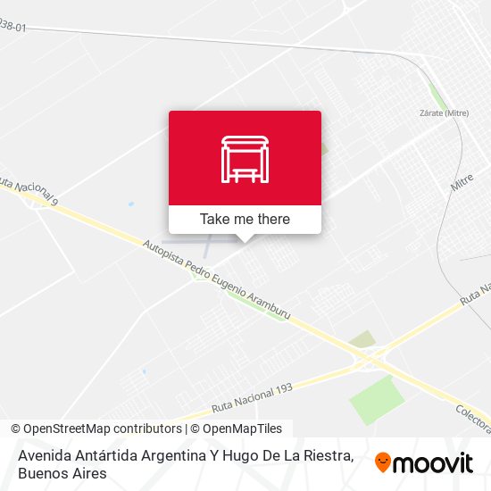 Mapa de Avenida Antártida Argentina Y Hugo De La Riestra