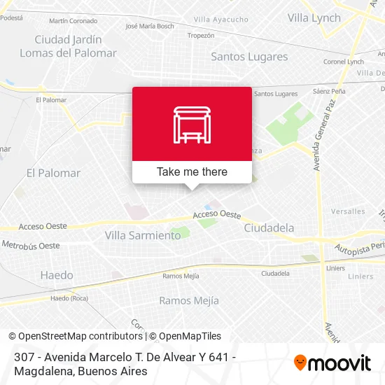 307 - Avenida Marcelo T. De Alvear Y 641 - Magdalena map