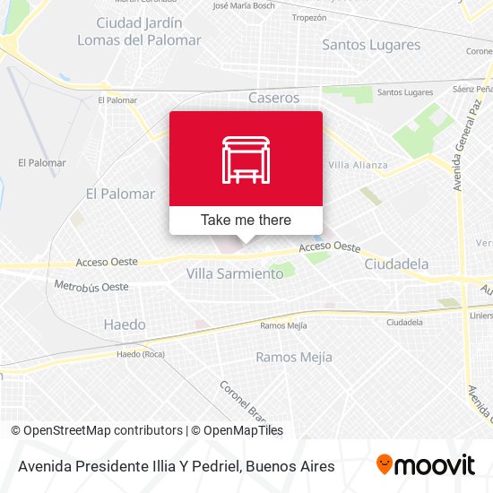 Avenida Presidente Illia Y Pedriel map
