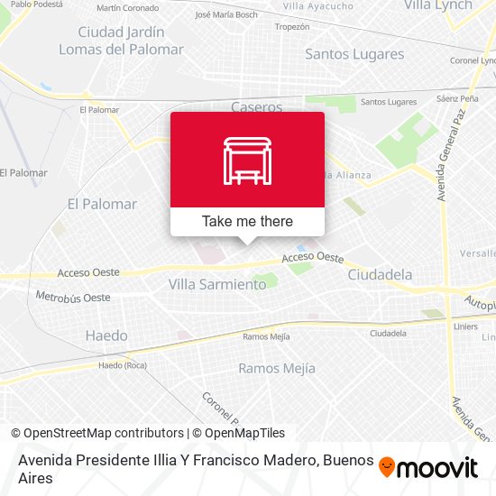 Avenida Presidente Illia Y Francisco Madero map
