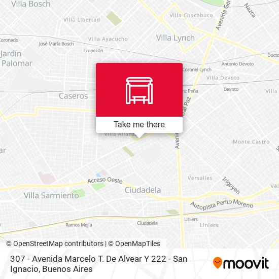 307 - Avenida Marcelo T. De Alvear Y 222 - San Ignacio map