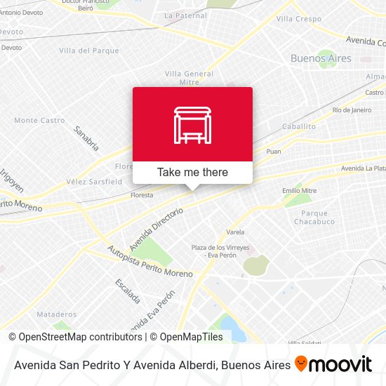 Mapa de Avenida San Pedrito Y Avenida Alberdi
