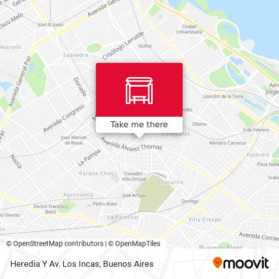 Heredia Y Av. Los Incas map