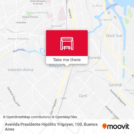 Avenida Presidente Hipólito Yrigoyen, 100 map