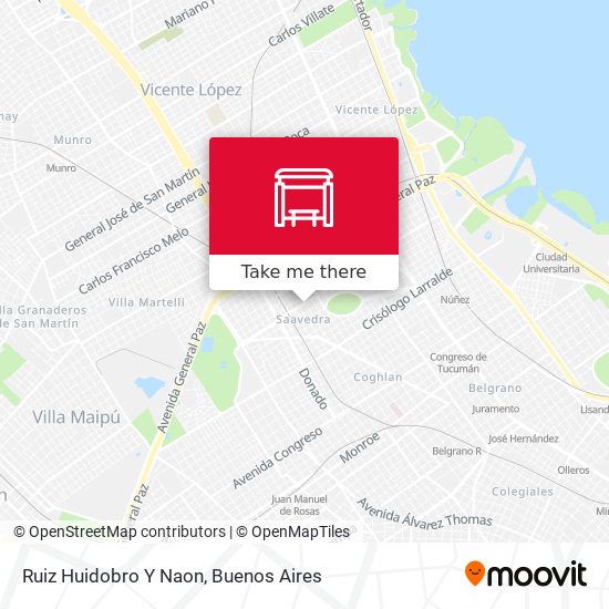 Mapa de Ruiz Huidobro Y Naon