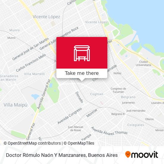 Doctor Rómulo Naón Y Manzanares map
