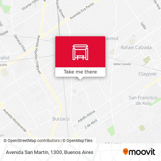 Avenida San Martín, 1300 map