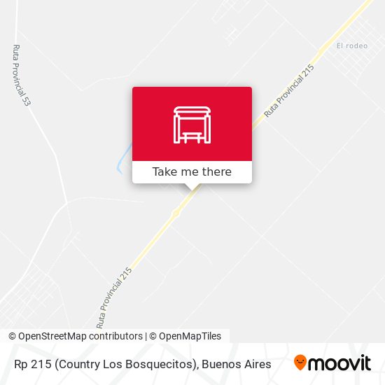 Rp 215 (Country Los Bosquecitos) map