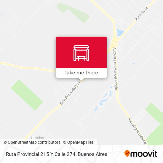 Mapa de Ruta Provincial 215 Y Calle 274