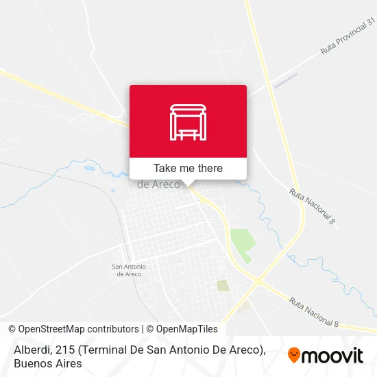 Alberdi, 215 (Terminal De San Antonio De Areco) map