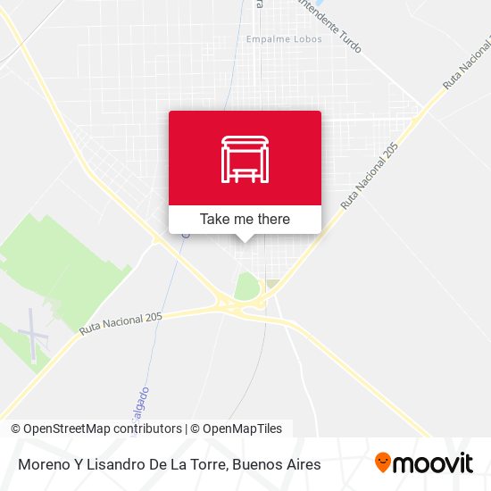 Moreno Y Lisandro De La Torre map