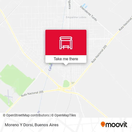 Moreno Y Dorsi map