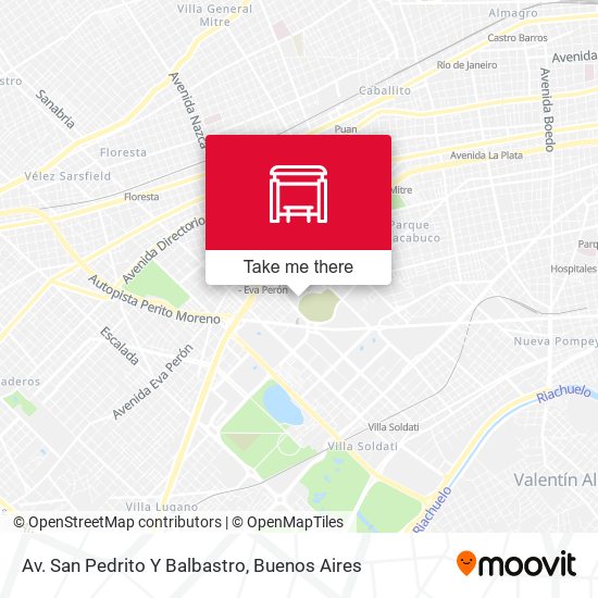 Mapa de Av. San Pedrito Y Balbastro