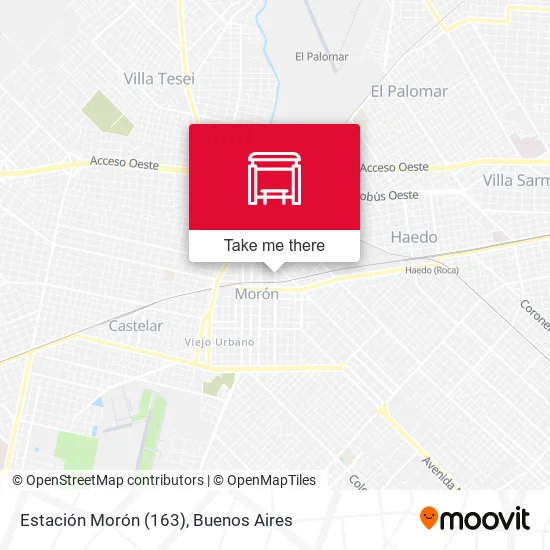 Estación Morón (163) map