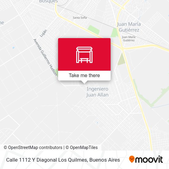 Calle 1112 Y Diagonal Los Quilmes map