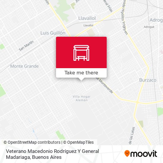 Veterano Macedonio Rodríguez Y General Madariaga map