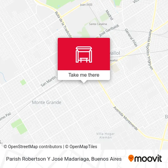 Mapa de Parish Robertson Y José Madariaga
