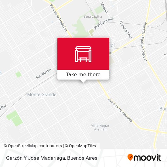 Garzón Y José Madariaga map