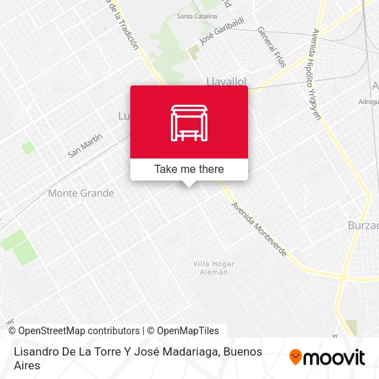 Lisandro De La Torre Y José Madariaga map