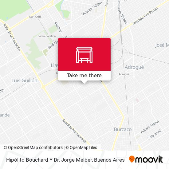 Mapa de Hipólito Bouchard Y Dr. Jorge Melber