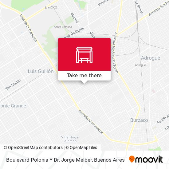 Mapa de Boulevard Polonia Y Dr. Jorge Melber
