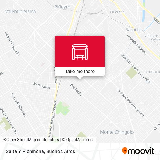 Mapa de Salta Y Pichincha