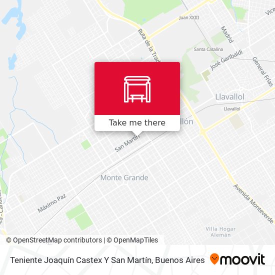 Teniente Joaquín Castex Y San Martín map