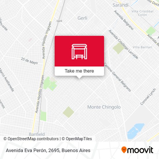 Avenida Eva Perón, 2695 map