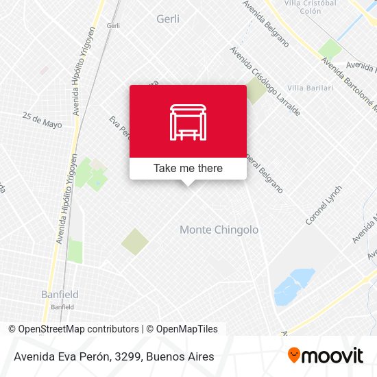 Mapa de Avenida Eva Perón, 3299