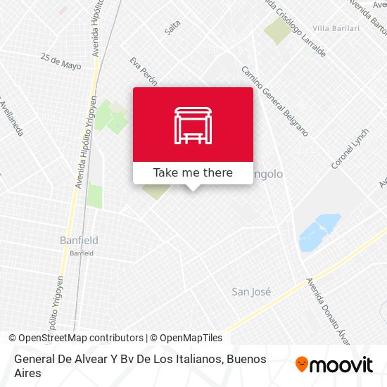 General De Alvear Y Bv De Los Italianos map
