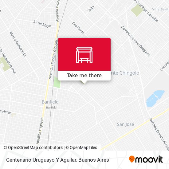 Centenario Uruguayo Y Aguilar map