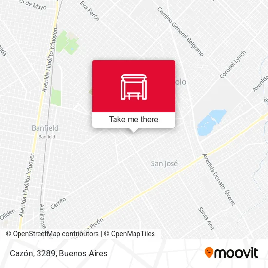 Cazón, 3289 map