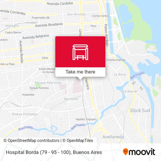 Mapa de Hospital Borda (79 - 95 - 100)