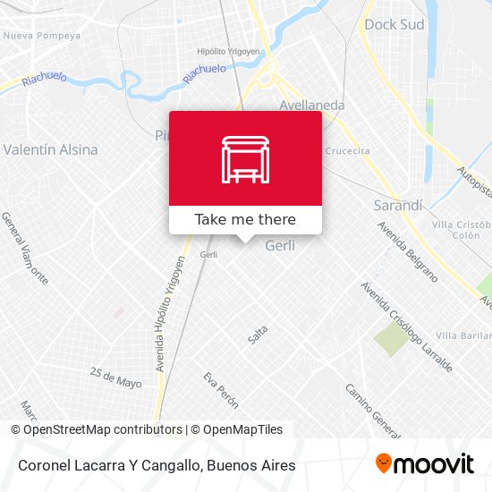 Coronel Lacarra Y Cangallo map