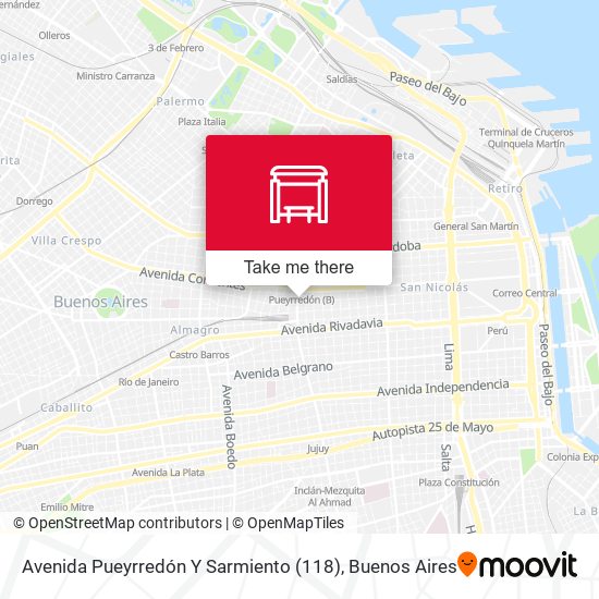 Mapa de Avenida Pueyrredón Y Sarmiento (118)