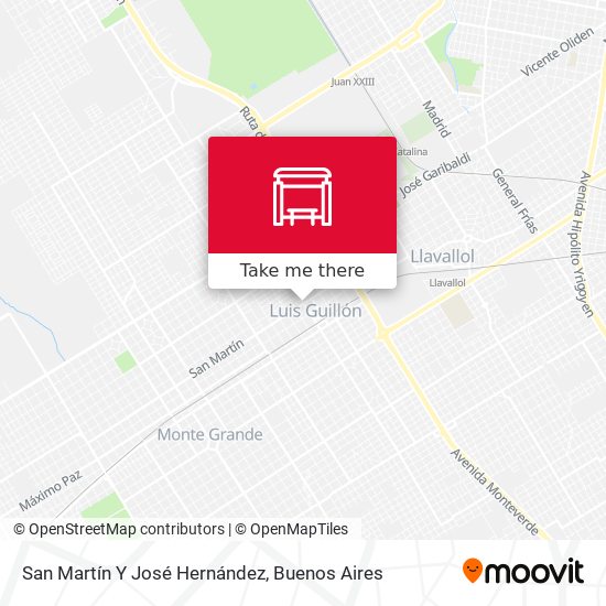 Mapa de San Martín Y José Hernández