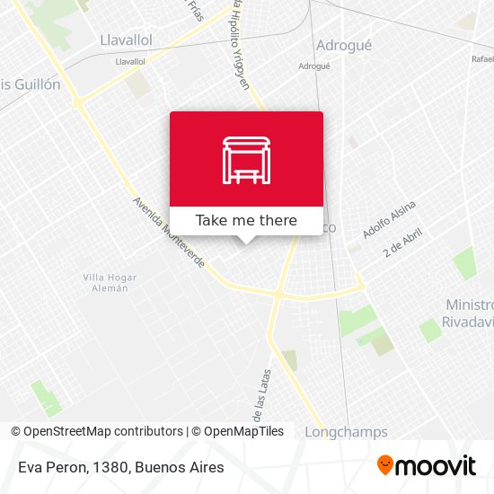 Mapa de Eva Peron, 1380