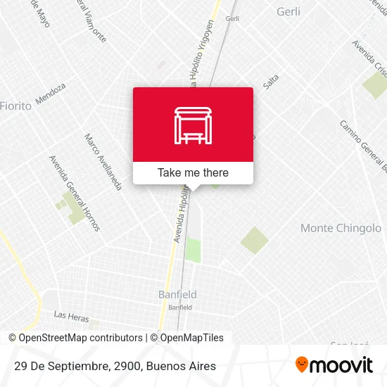 29 De Septiembre, 2900 map