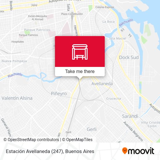 Mapa de Estación Avellaneda (247)