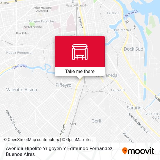 Avenida Hipólito Yrigoyen Y Edmundo Fernández map