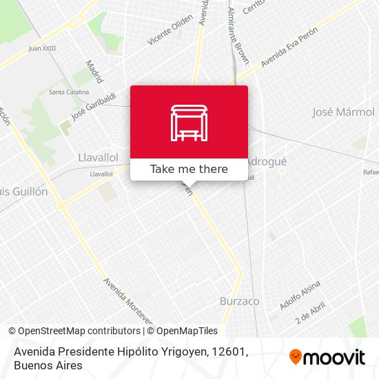 Mapa de Avenida Presidente Hipólito Yrigoyen, 12601
