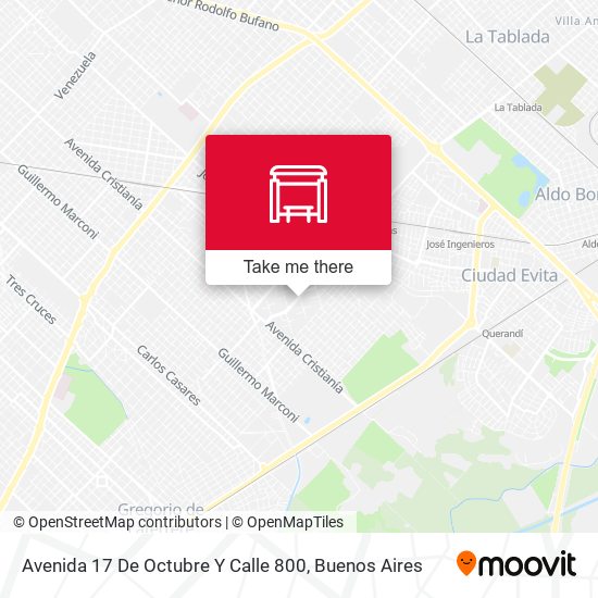 Mapa de Avenida 17 De Octubre Y Calle 800