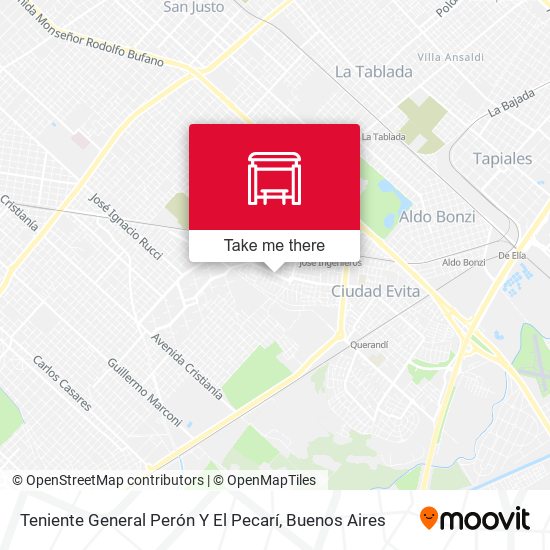 Mapa de Teniente General Perón Y El Pecarí