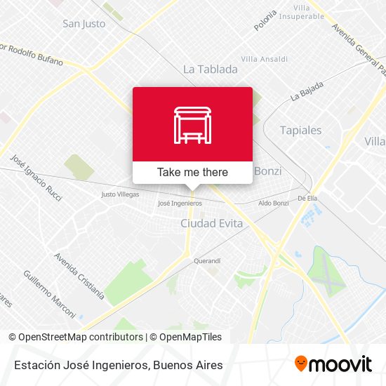 Estación José Ingenieros map