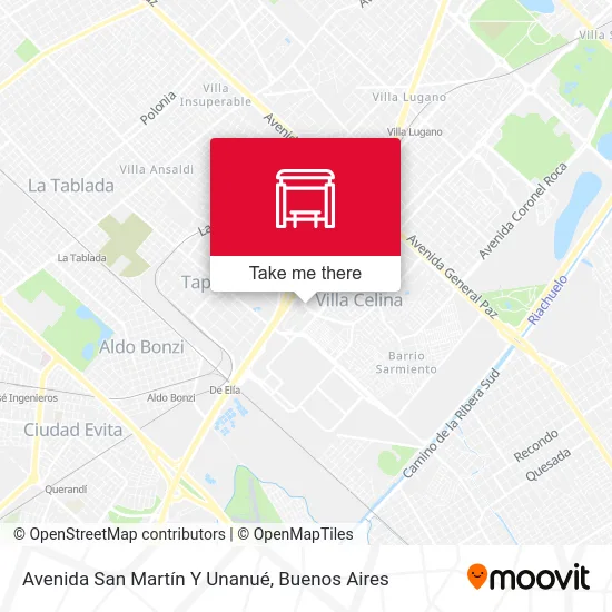 Avenida San Martín Y Unanué map