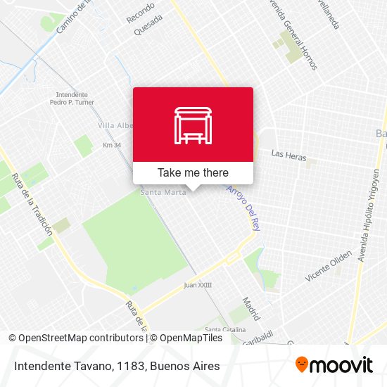 Intendente Tavano, 1183 map